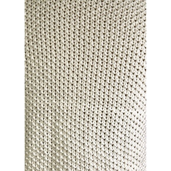 Vintage Russ Ivory Short Cap Sleeve Chunky Cable Knit Sweater Vest PM USA - Picture 6 of 9